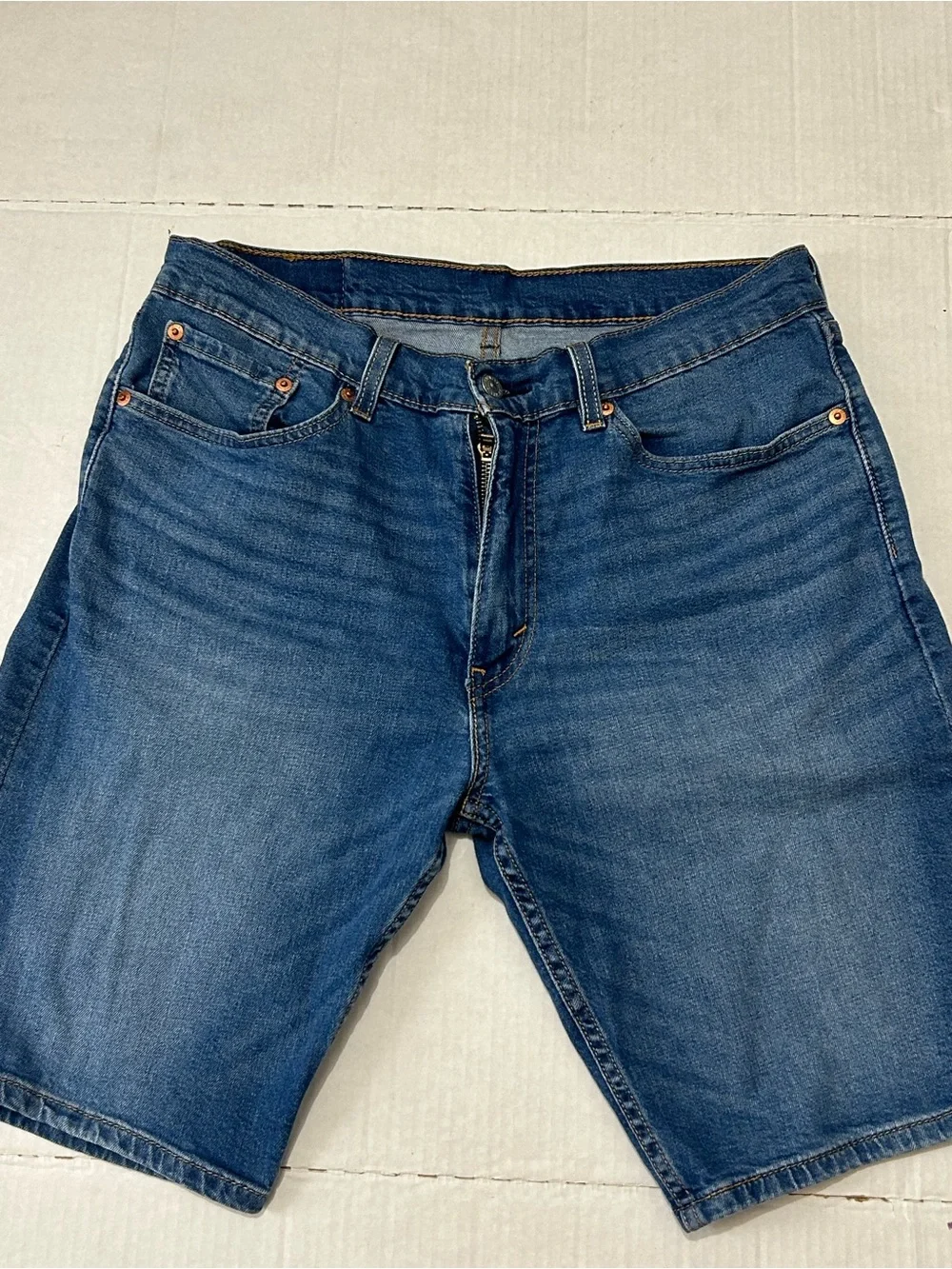 Levi's 505 Regular Straight Fit Men's Denim Jean Shorts W32 L